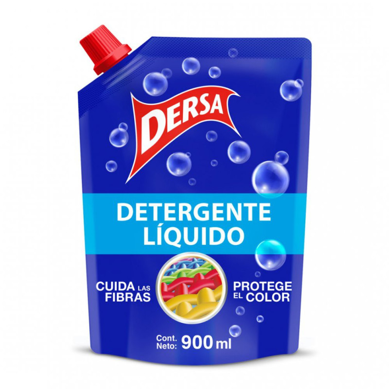 DETERGENTE LIQUIDO DERSA MANZANA 900ML DOYPACK