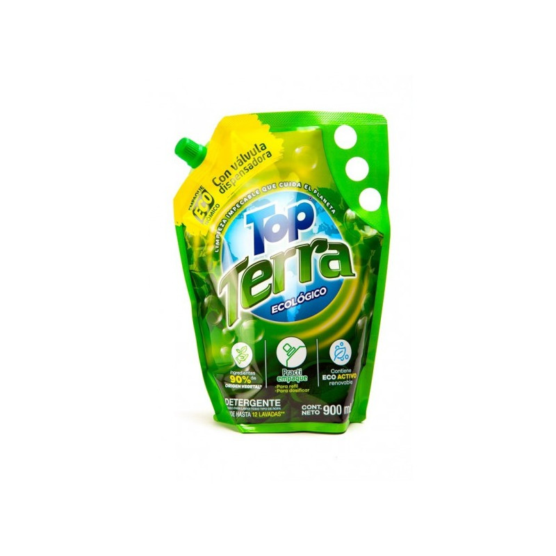 DETERGENTE LIQUIDO TOP TERRA 900ML DOYPACK