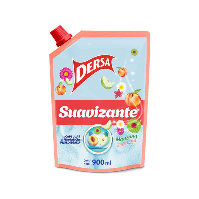 SUAVIZANTE DERSA MANZANA Y DURAZNO 900ML